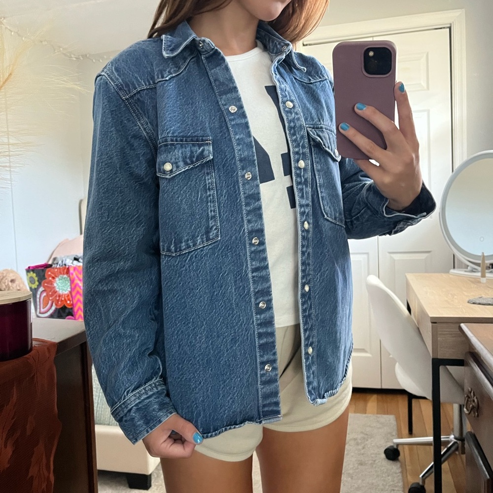 Abercrombie & Fitch Blue Denim Shirt